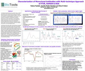 Characterization of Monoclonal Antibodies With Multi-technique Approach of FTIR, RAMAN & ROA